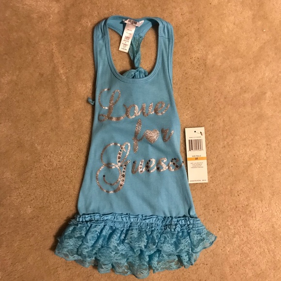 Guess Other - NWT Love For Guess glitter tank